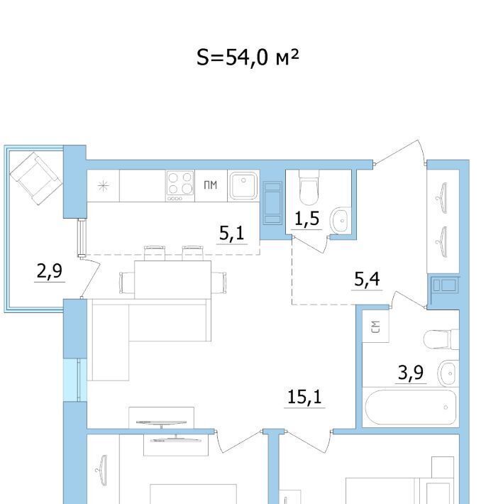 квартира г Петрозаводск Старая Кукковка Старая Кукковка-3 ЖК «Карельский» фото 1