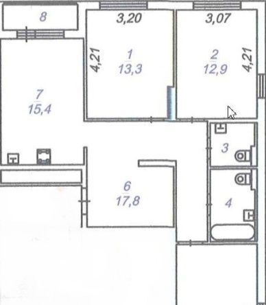 квартира г Ярославль р-н Фрунзенский ул Лескова 36б фото 2