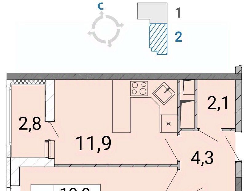 квартира г Балашиха мкр Железнодорожный пр-кт Героев 12 Некрасовка фото 1