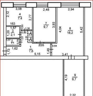 квартира г Оренбург р-н Дзержинский ул Брестская 2 фото 21