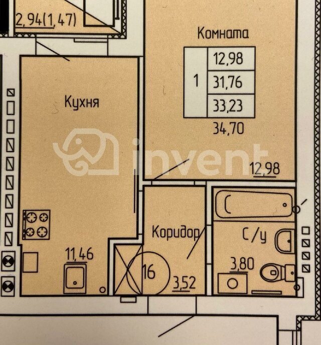 квартира г Калининград ул Сержанта Мишина 81к/2 фото 1