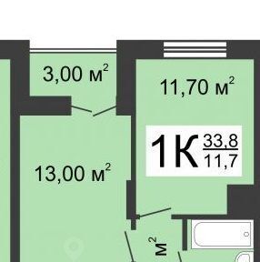 квартира р-н Кстовский д Анкудиновка ул Черкесская 2 фото 4