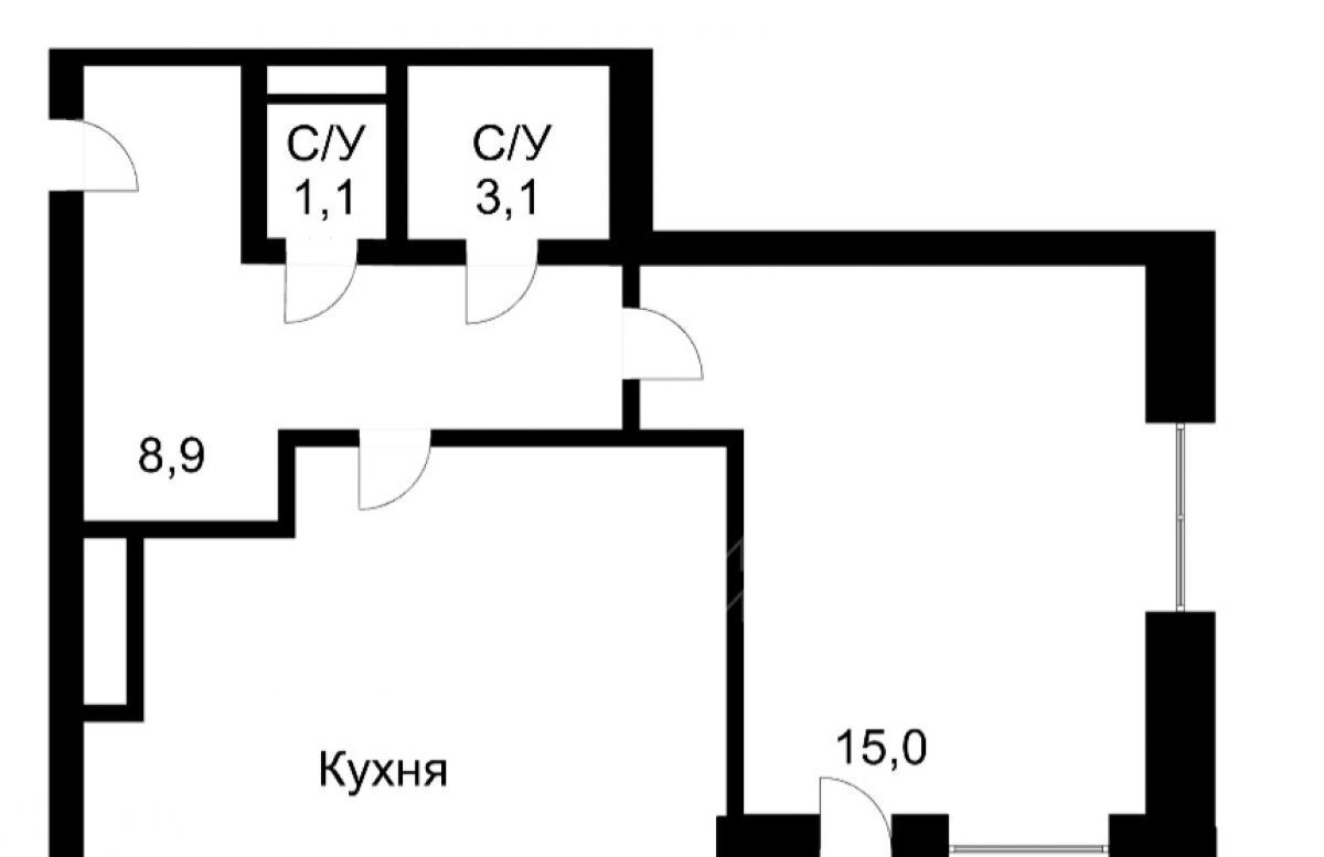 квартира г Тюмень р-н Ленинский ул 50 лет Октября 75к/2 фото 2