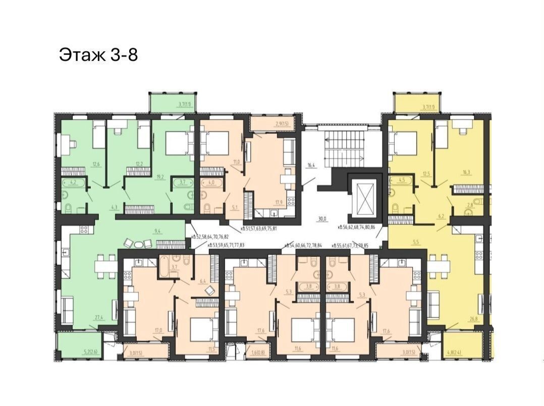 квартира г Калининград р-н Московский ул. Толстикова, стр. 3 фото 3