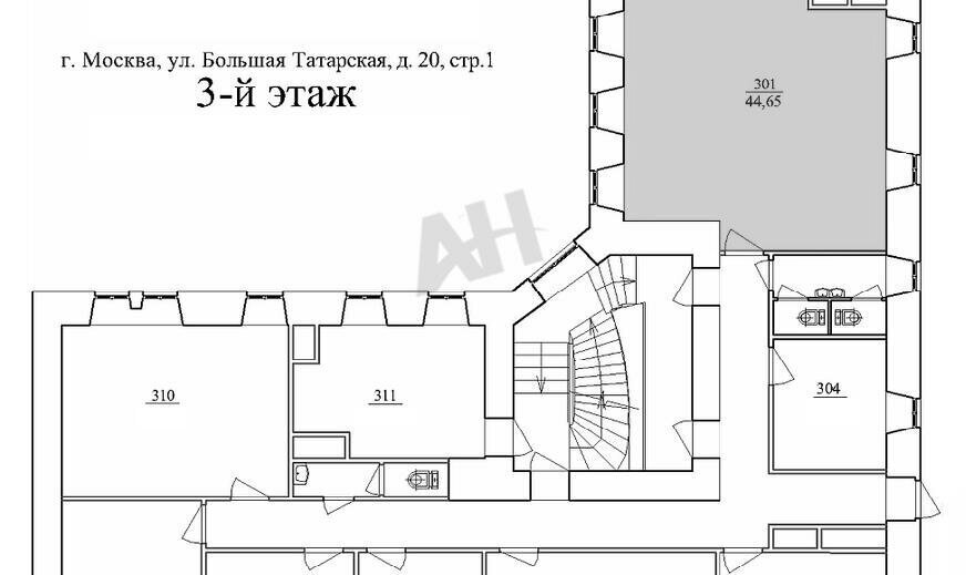 офис г Москва метро Новокузнецкая ул Большая Татарская 20с/1 фото 8