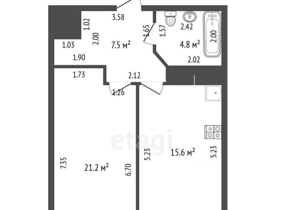 квартира г Геленджик Толстый мыс ул Крымская 22к/14 фото 1