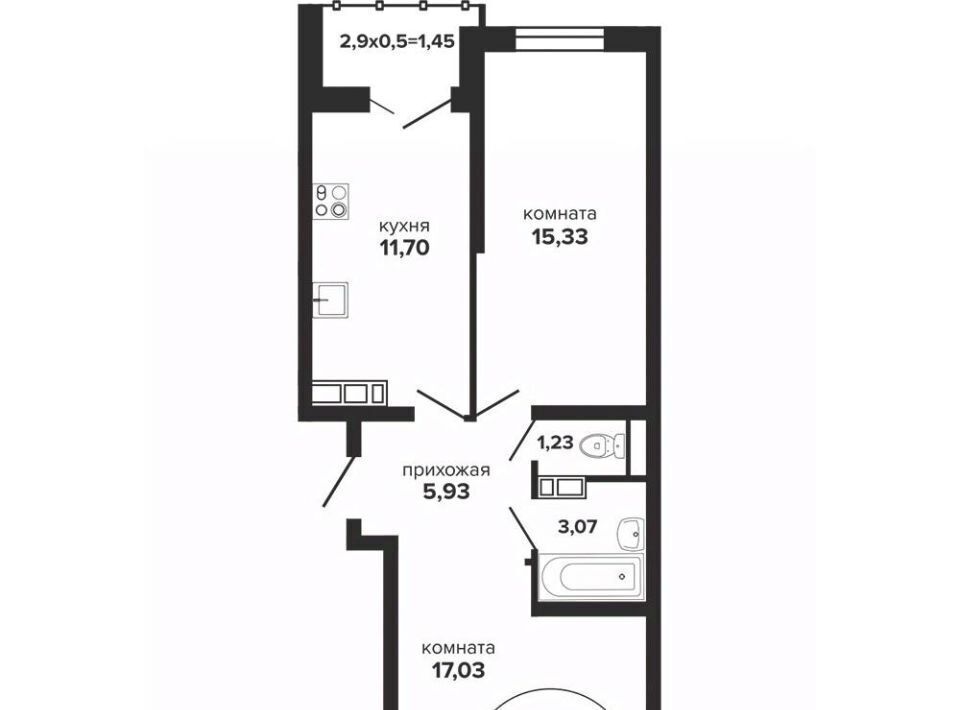 квартира г Краснодар р-н Прикубанский ул Российская 257/7 фото 1