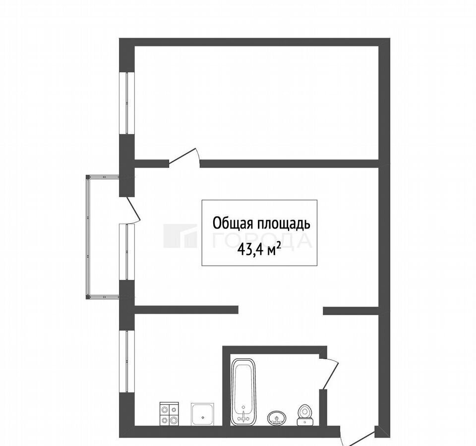 квартира г Новокузнецк р-н Кузнецкий ул Обнорского 28 Кемеровская обл. - Кузбасс фото 19