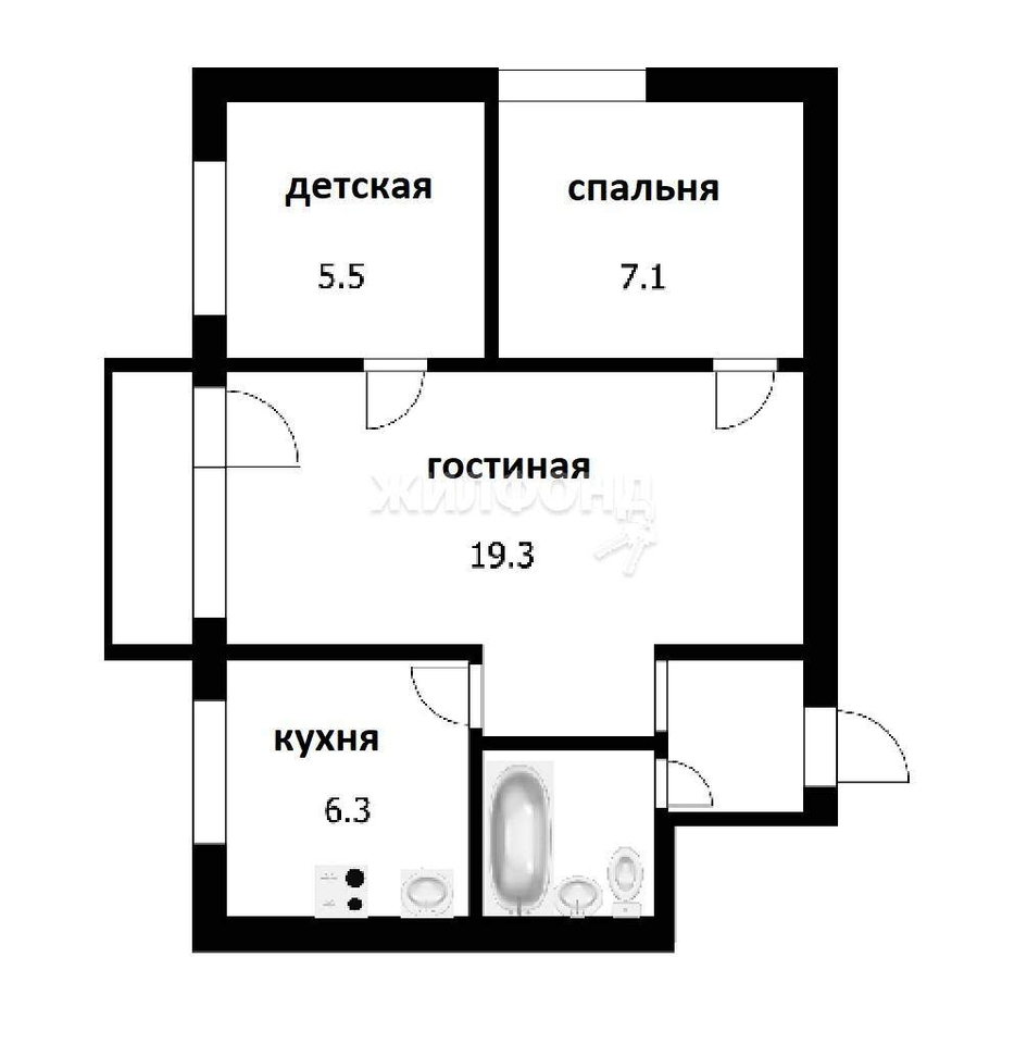 квартира г Новосибирск р-н Ленинский ул Космическая 8 Студенческая фото 2