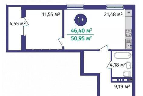 квартира г Тюмень р-н Центральный ул 2-я Луговая 24 корп. 3 фото 4