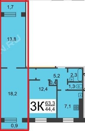 квартира г Нижний Новгород пр-кт Кораблестроителей 24/2 Нижний Новгород городской округ фото 1