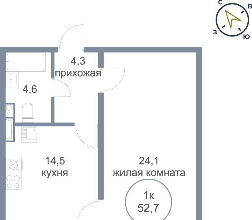 квартира г Нефтеюганск мкр 5-й 50 фото 1