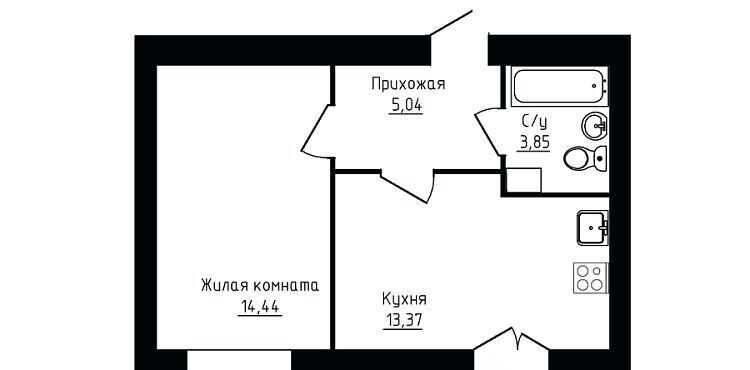 квартира г Череповец р-н Зашекснинский ЖК «ГринВилль» 107-й мкр, Грин Вилль жилой комплекс фото 1