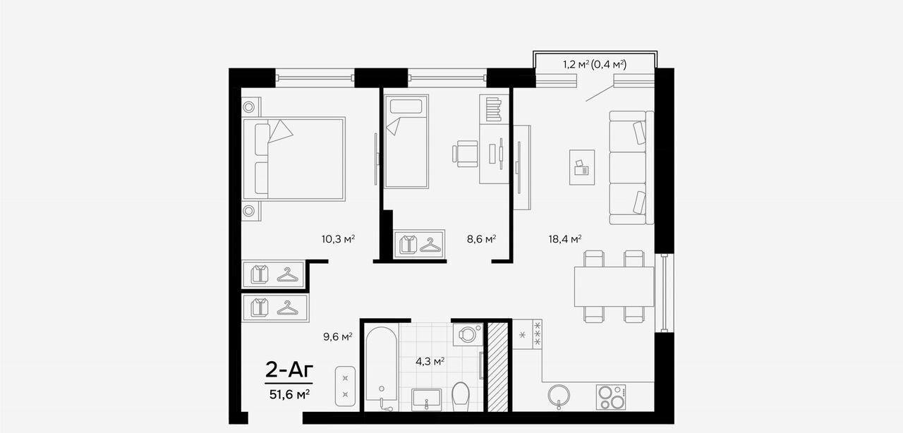 квартира г Екатеринбург Академический ул Амундсена 2 фото 23