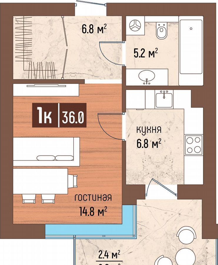 квартира р-н Светлогорский г Светлогорск ул Ольховая 10 ЖК «Светлогорск-3» фото 1