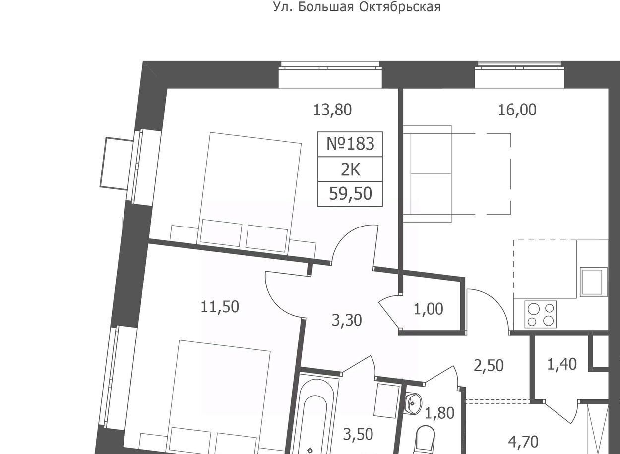 квартира г Ярославль р-н Кировский ул Большая Октябрьская 85 фото 1