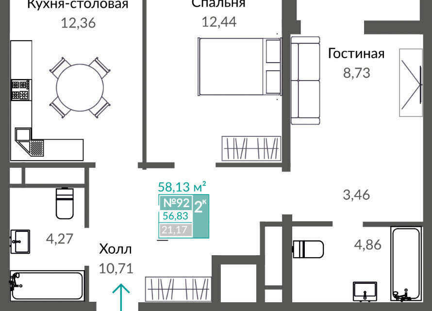 квартира г Симферополь пр-кт Александра Суворова фото 1