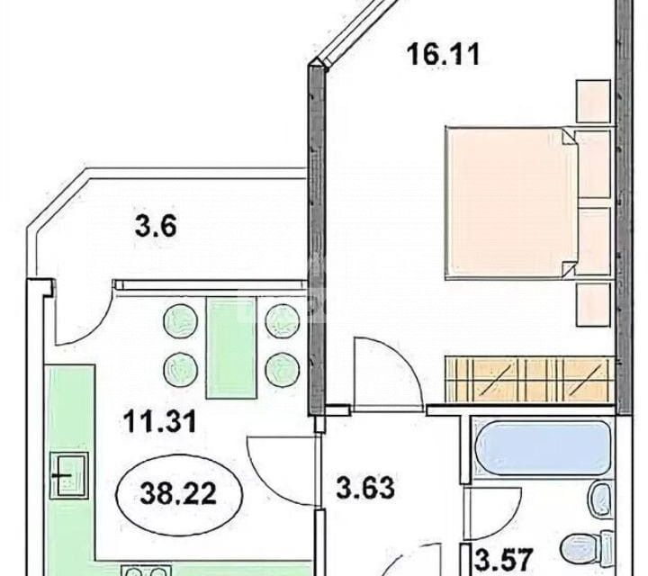 квартира р-н Анапский г Анапа ул Рождественская 55/3 Анапа городской округ фото 5