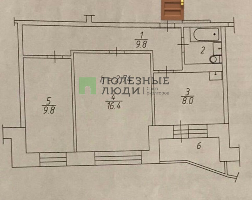 квартира г Красноярск р-н Советский Взлётка ул Батурина 30к/1 жилой район «Слобода Весны» фото 3