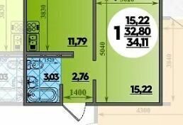 квартира г Краснодар ул им. Героя Советского Союза Якова Кобзаря 2 фото 7