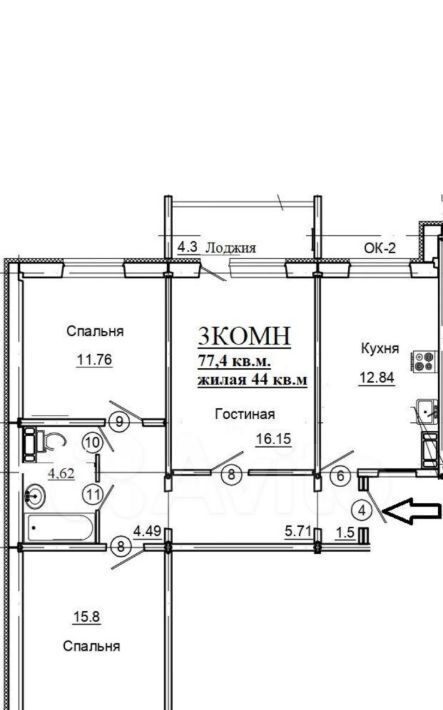 квартира г Саратов р-н Заводской ул Карьерная 2б фото 12