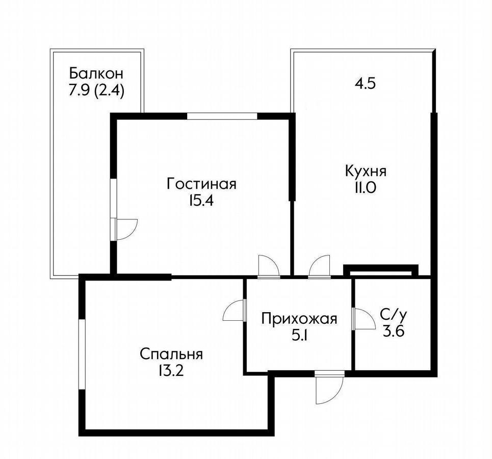 квартира г Краснодар р-н Прикубанский ул Конгрессная 41 фото 19