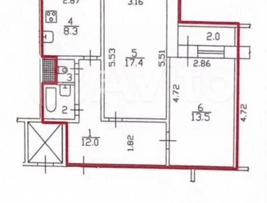 квартира г Санкт-Петербург метро Комендантский Проспект пр-кт Комендантский 32к/2 фото 1