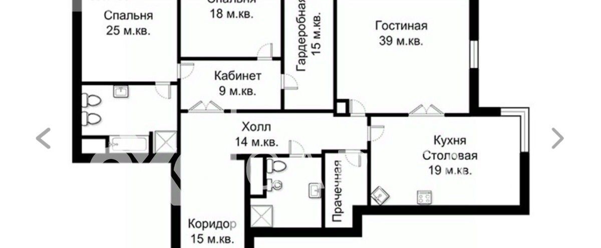 квартира г Москва метро Смоленская пер Малый Новопесковский 8 фото 17