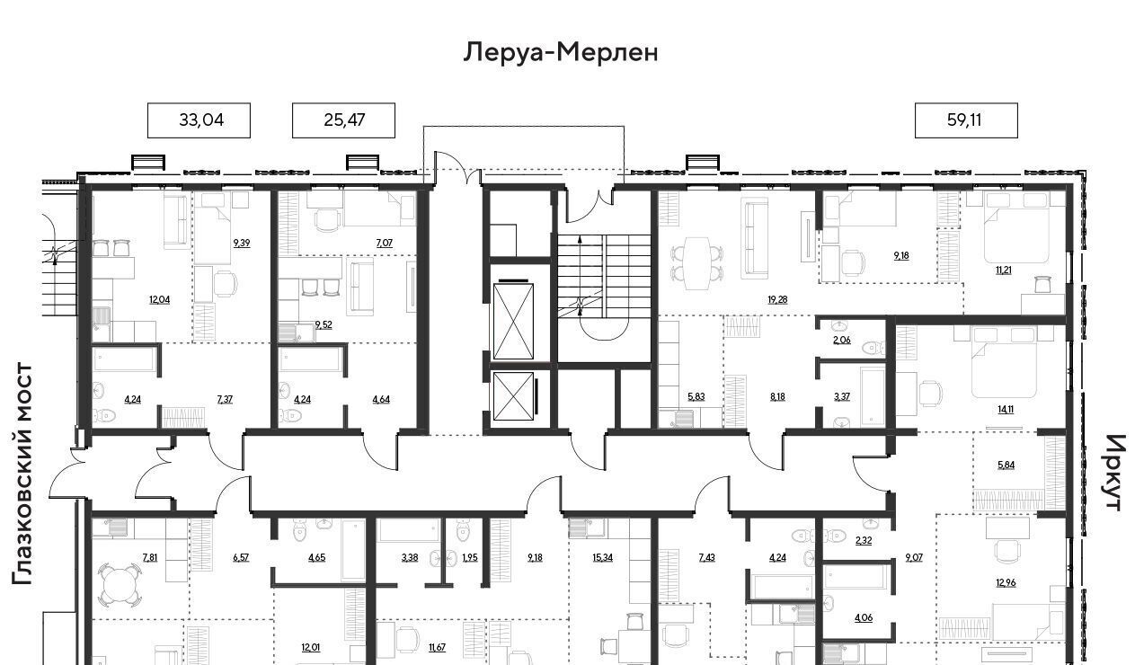 квартира г Иркутск р-н Свердловский ул Набережная Иркута 25 Затон кв-л фото 2