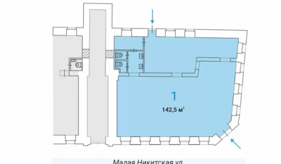 свободного назначения г Москва метро Арбатская ул Малая Никитская 8/1 фото 7