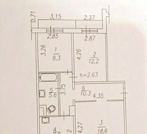 квартира г Новокузнецк р-н Центральный ул Кирова 67 фото 2