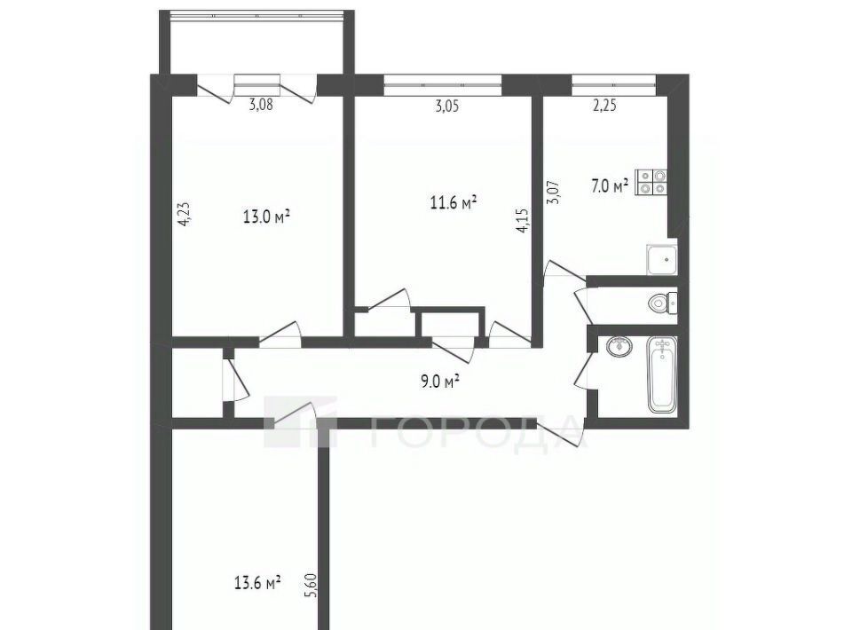 квартира г Новосибирск ул Петухова 122/1 Площадь Маркса фото 27