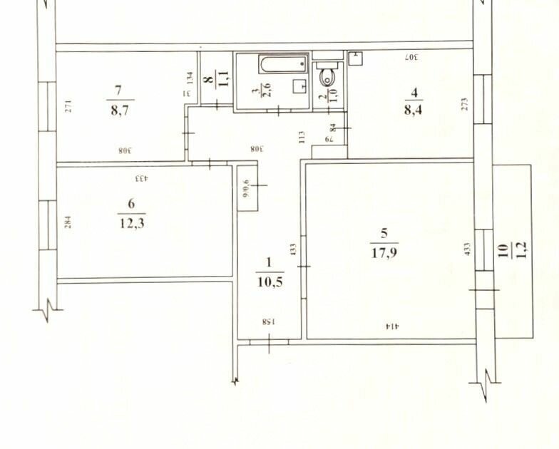 квартира г Северск ул Калинина 115 фото 3