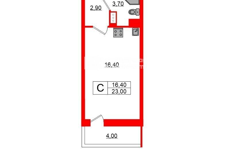 квартира г Санкт-Петербург метро Московская ш Пулковское 73к/4 ЖК «Зеленый квартал на Пулковских высотах» округ Пулковский меридиан фото 11