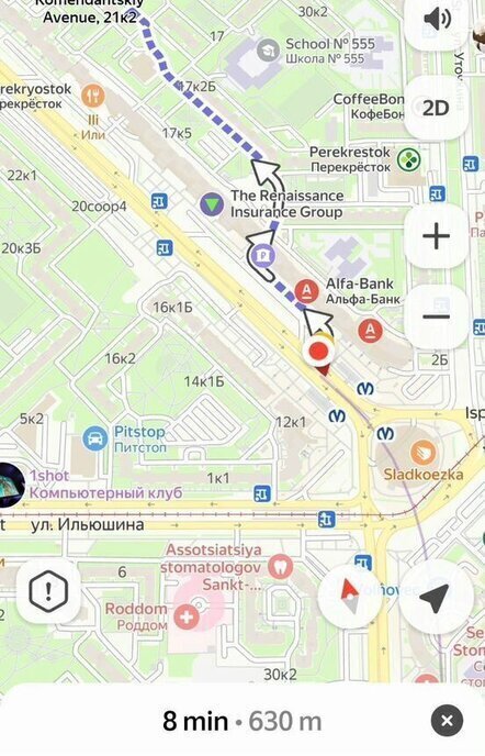 квартира г Санкт-Петербург метро Комендантский Проспект пр-кт Комендантский 21к/2 фото 30