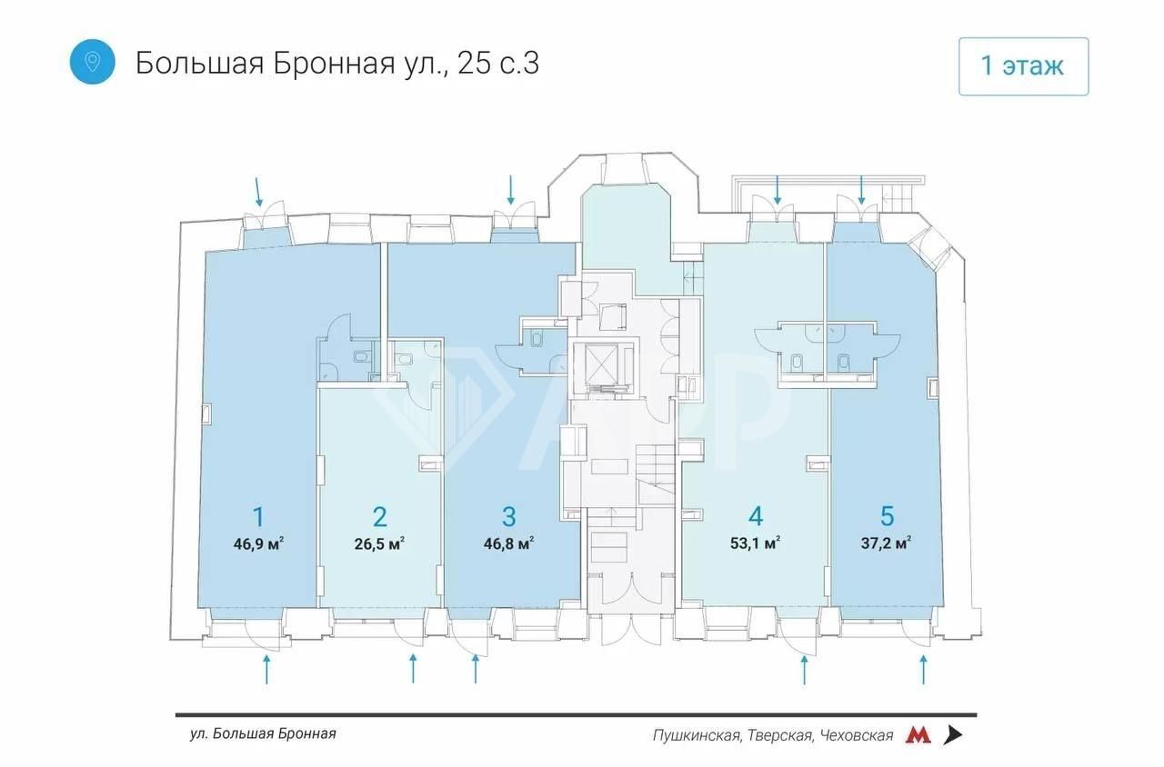 свободного назначения г Москва метро Тверская ул Большая Бронная 25с/3 муниципальный округ Пресненский фото 11