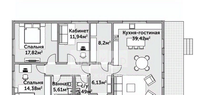 дом городской округ Раменский Ольховка Кантри Клаб кп, 48 фото 3