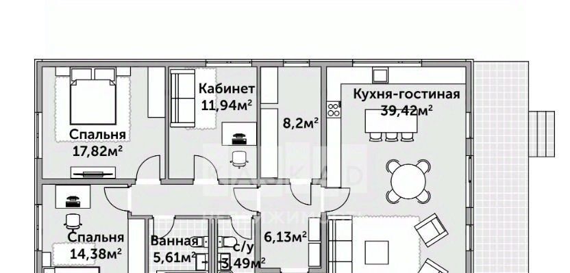 дом городской округ Раменский Ольховка Кантри Клаб кп, 46 фото 3