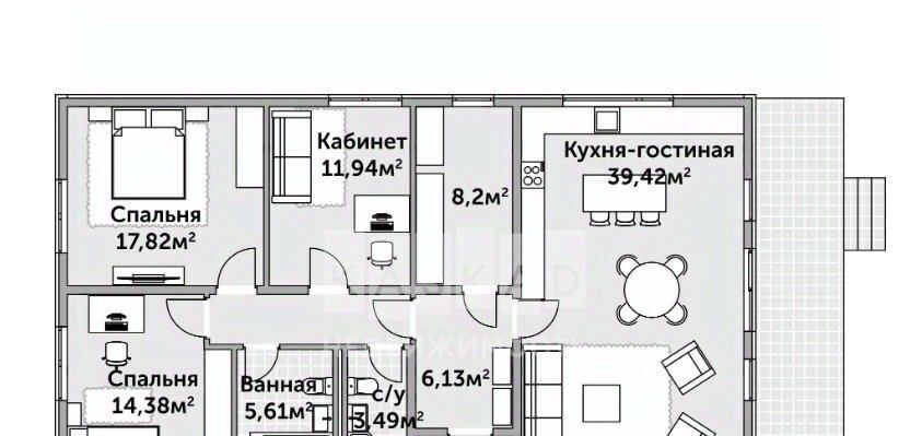 дом городской округ Раменский Ольховка Кантри Клаб кп, 47 фото 3