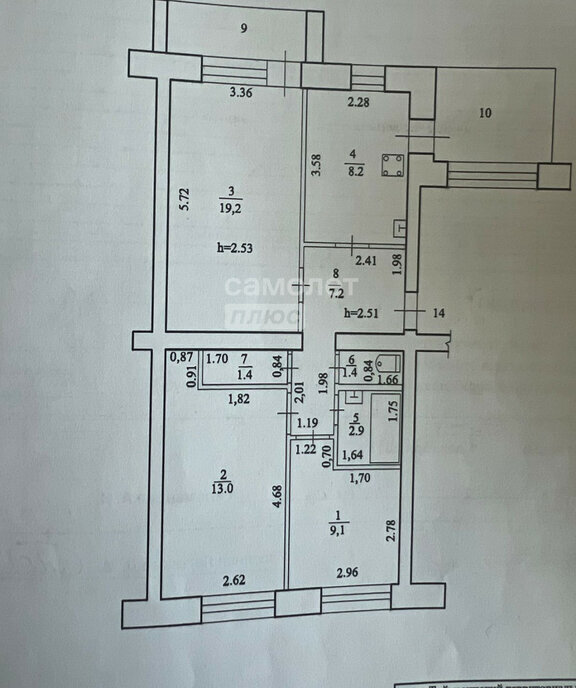 квартира р-н Туймазинский с Серафимовский 18-й квартал, 1 фото 10