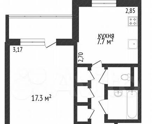 квартира г Новый Уренгой мкр Мирный 1/2 фото 9