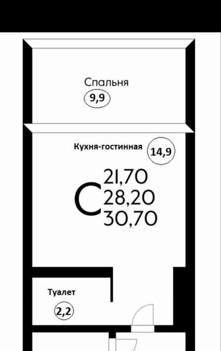 квартира г Краснодар р-н Прикубанский ул Западный Обход 39/2к 4 фото 2