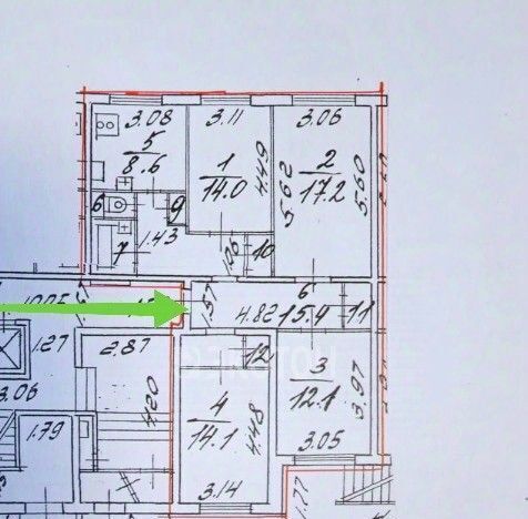 квартира г Санкт-Петербург метро Улица Дыбенко пр-кт Большевиков 30к/4 округ № 54 фото 2