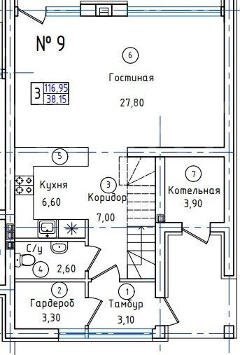 дом р-н Зеленоградский г Зеленоградск ул Калининградская 1 фото 16