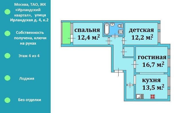 п Краснопахорское д Раево ул Ирландская 4к/2 Потапово фото