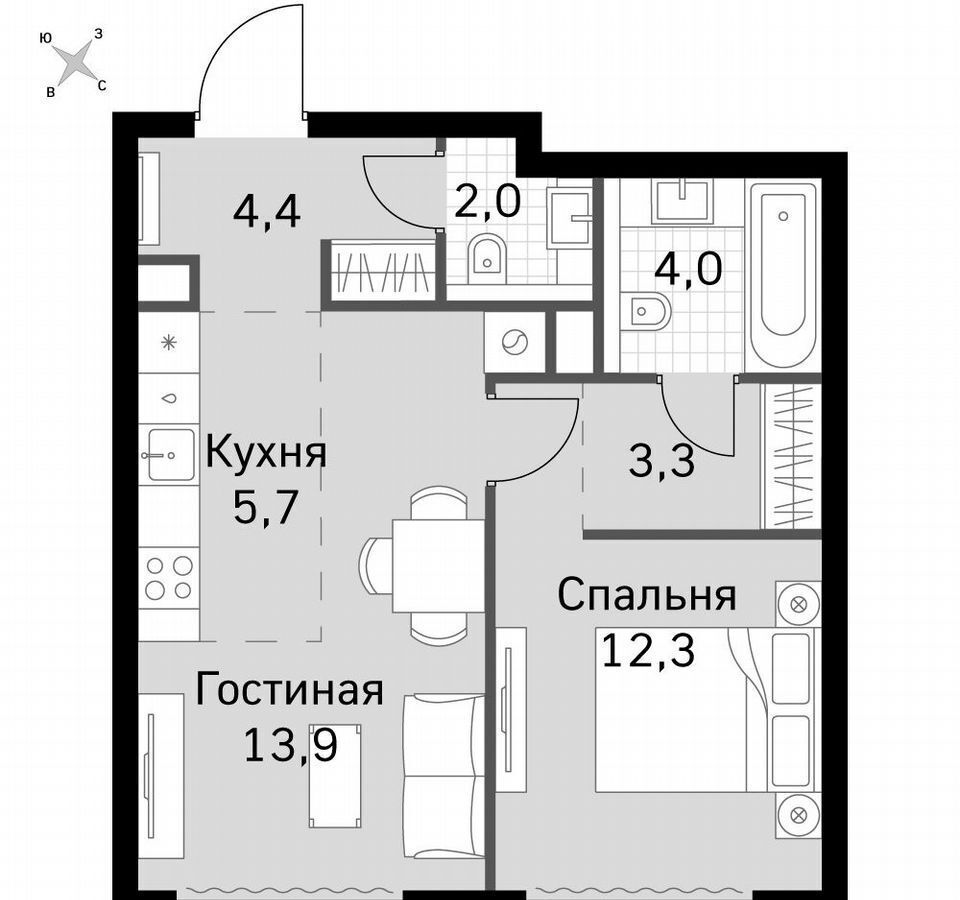 квартира г Москва метро Беговая 3-й Хорошёвский проезд, д. 3А фото 1