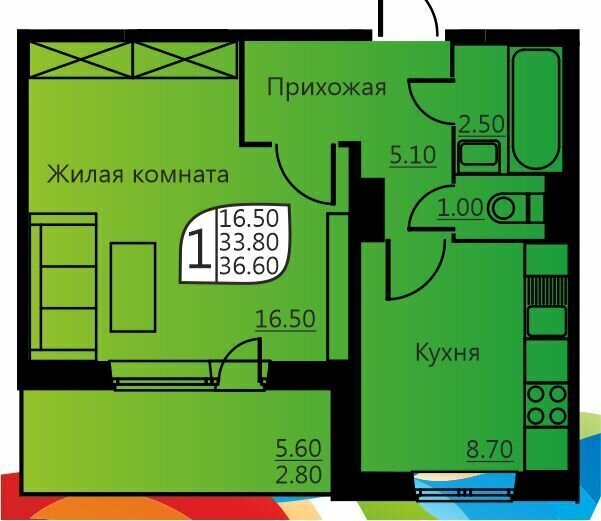 квартира г Пермь р-н Мотовилихинский ул Гашкова 58 фото 1