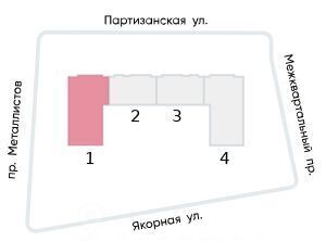 квартира г Санкт-Петербург метро Ладожская ул Партизанская 3 фото 2