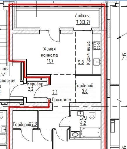 квартира г Пермь р-н Дзержинский ул Дзержинского 31а фото 2