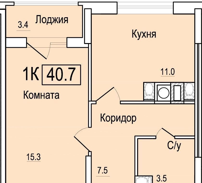 квартира г Смоленск р-н Заднепровский ул Восточная 1-я Новый дом на улице 1-я Восточная з/у 5 фото 1